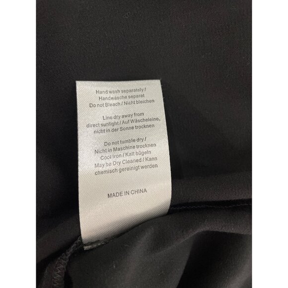 Wrap London Slip Dress Size 8 Sleeveless Cami Mini Dress Solid Black Lightweight - Picture 5 of 7